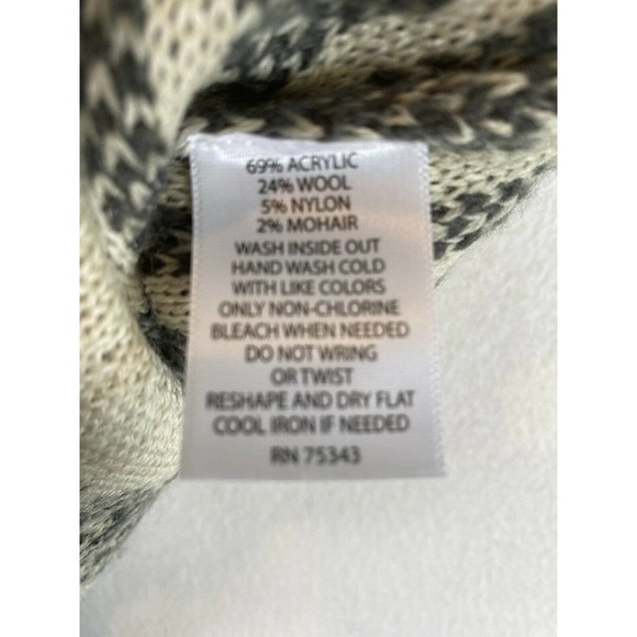 Cambridge Dry Goods Skirt Womens Medium Wool Mohair Blend Beige and Gray - Picture 7 of 7